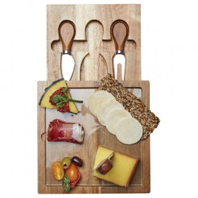 Bilbao Glass Cheese & Knife Sets